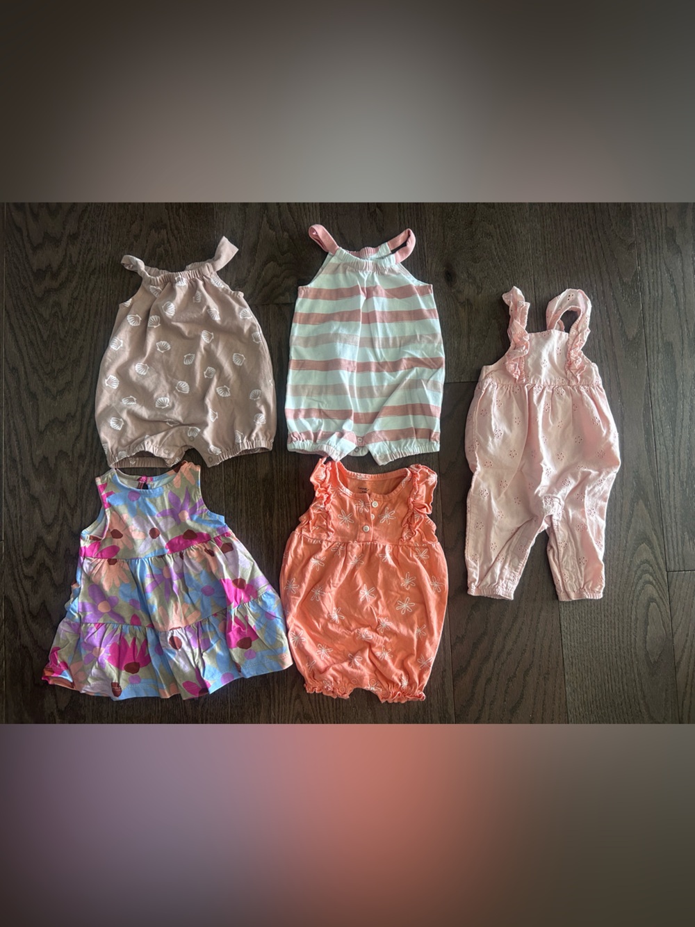 Lot of Size 0-3 month/3 month Baby Girl's Summer Clothing Jumpsuits and Dress